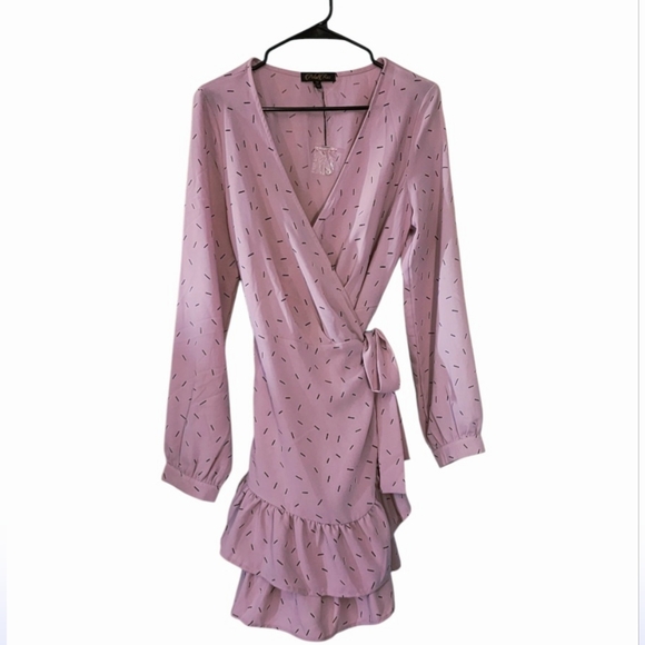 Dresses & Skirts - NWT Petal Roz Pink Wrap Dress Size M